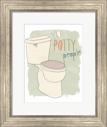 Framed Potty Pun IV Print