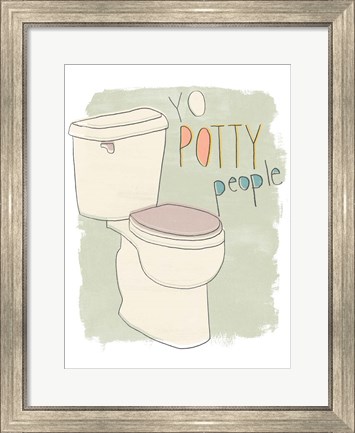 Framed Potty Pun IV Print