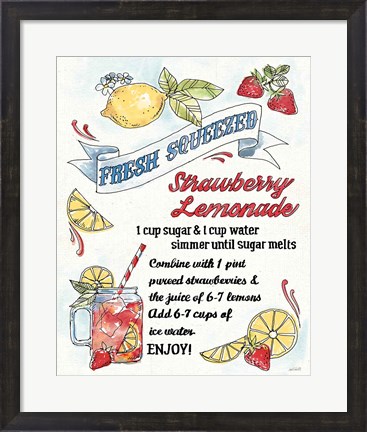 Framed Fruit Stand VII Print