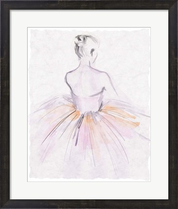 Framed Watercolor Ballerina II Print