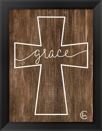 Framed Grace Cross Print