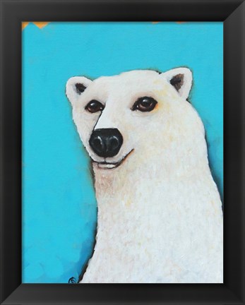Framed Cute Polar Bear Print
