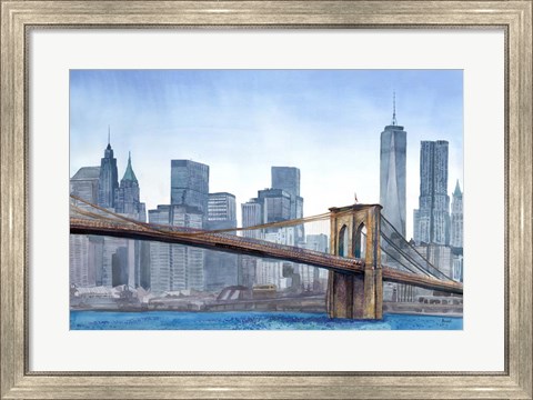 Framed NY Skyline Print