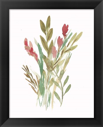 Framed Farmhouse Florals IV Print