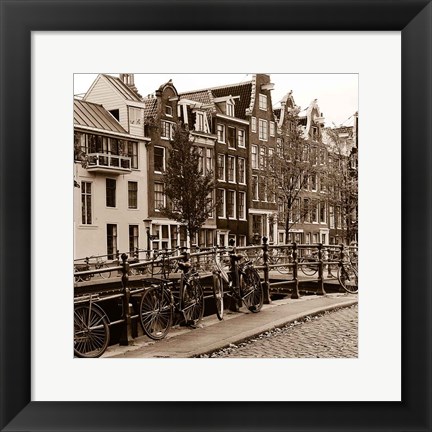 Framed Autumn in Amsterdam I Print