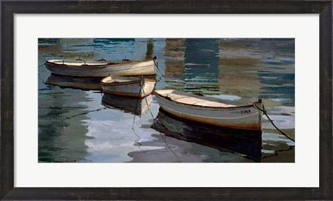 Framed El Descanso de las Tres Barcas Print