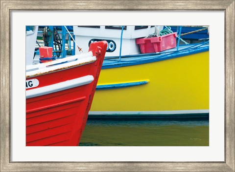 Framed Orkney Fishing Boats Print