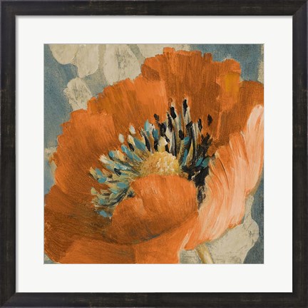 Framed Orange Poppy Print