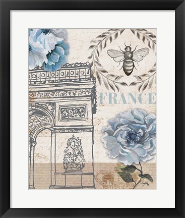 Framed Paris Bee II Print