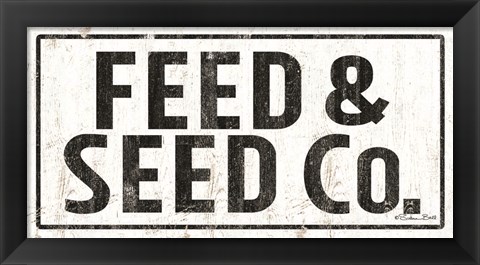Framed Feed &amp; Seed Co. Print