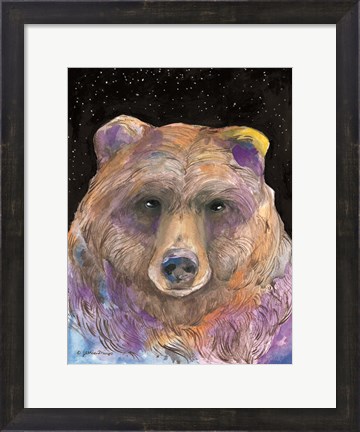 Framed Galaxy Bear Print