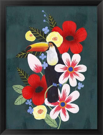 Framed Tropical Toucan II Print