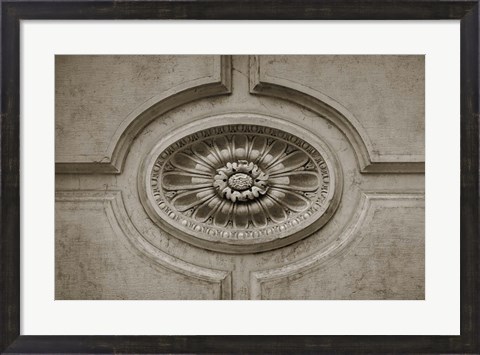 Framed Architecture Detail in Sepia VII Print