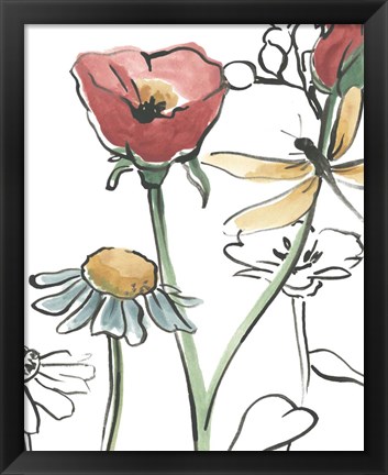 Framed Boho Florals VI Print