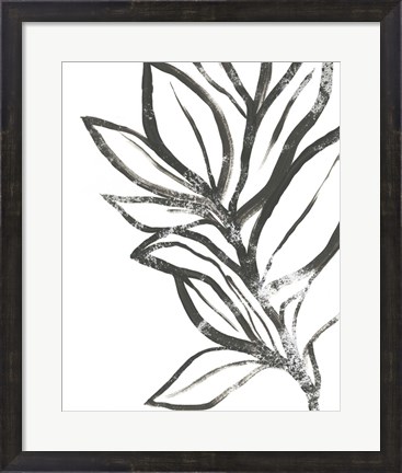 Framed Leaf Instinct II Print