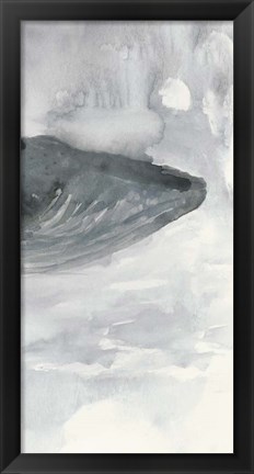 Framed Blue Whale Triptych III Print