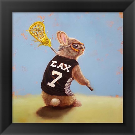 Framed Lax Bunny Print