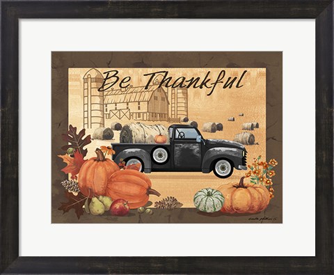 Framed Be Thankful Print