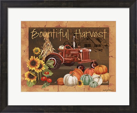Framed Bountiful Harvest IV Print