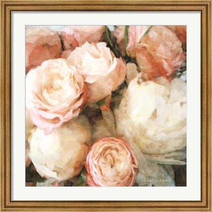 Framed English Rose Garden Print