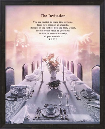 Framed Invitation Print