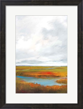 Framed Sunset Over The Marsh II Print