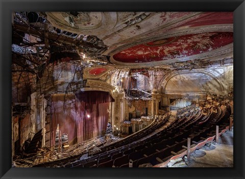 Framed Abandoned Theatre, New Jersey (II) Print