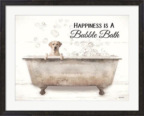 Framed Bubble Bath Print