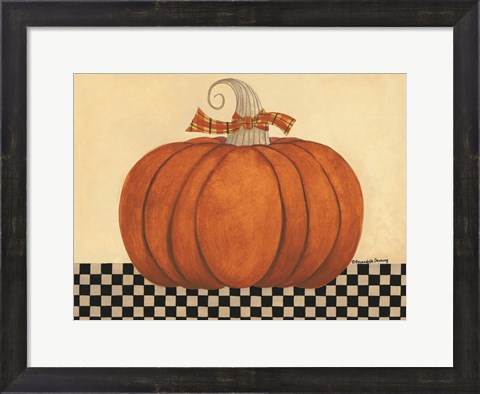 Framed Russet Pumpkin Print