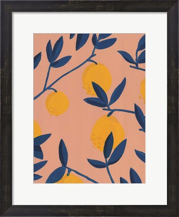 Framed Sunlit Grove I Print