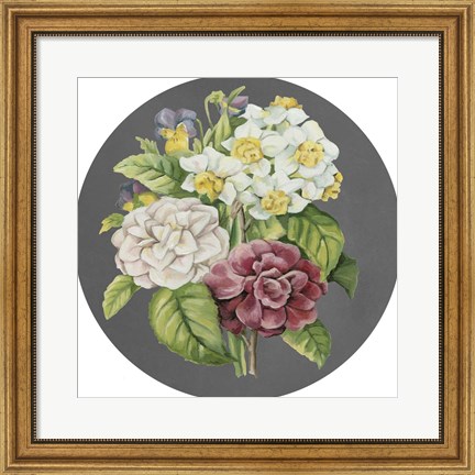 Framed Dramatic Floral Bouquet II Print