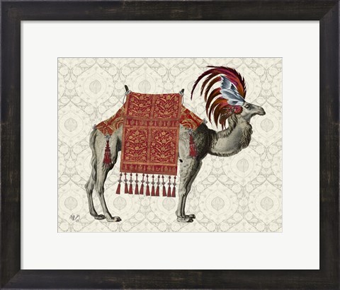 Framed Niraj Camel, Red Print