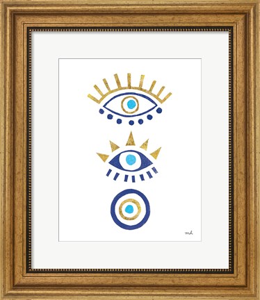 Framed Evil Eye I Print