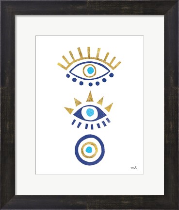 Framed Evil Eye I Print