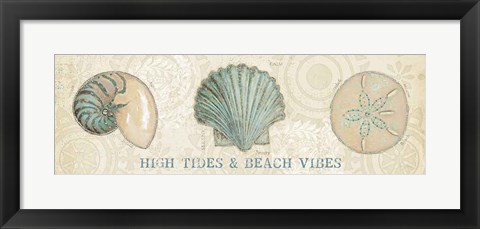 Framed Beach Treasures VIII Print