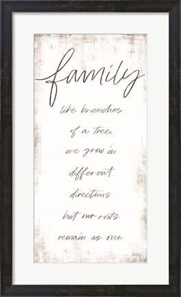 Framed Family - Like Branches of a Tree Print