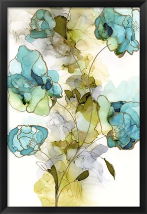 Framed Flower Facets II Print