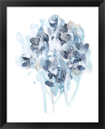 Framed Bluescale Flora II Print