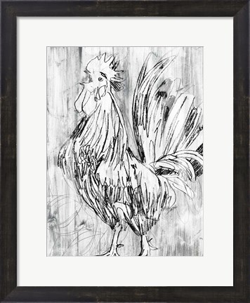 Framed Barnwood Flock II Print