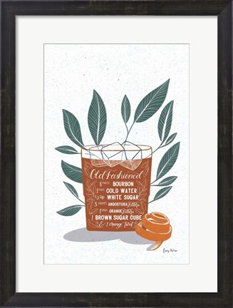Framed Fruity Cocktails IV Rust Print