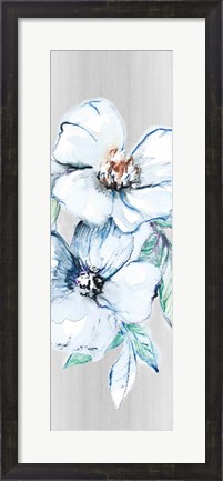 Framed Moonlit Floral Panel II Print