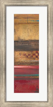 Framed Red Eclectic II Print