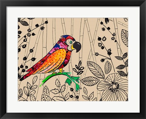 Framed Bird Rainforest Print