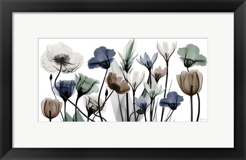 Framed Floral Neutrals 1 Print