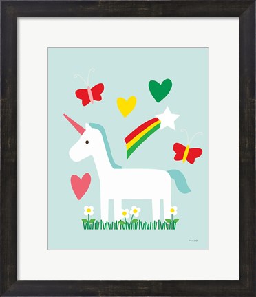 Framed Unicorn Fun II Print