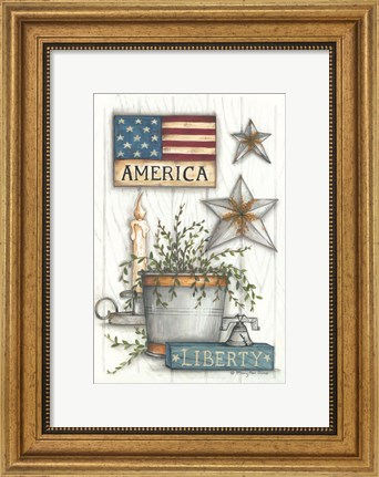 Framed Liberty Bell Print