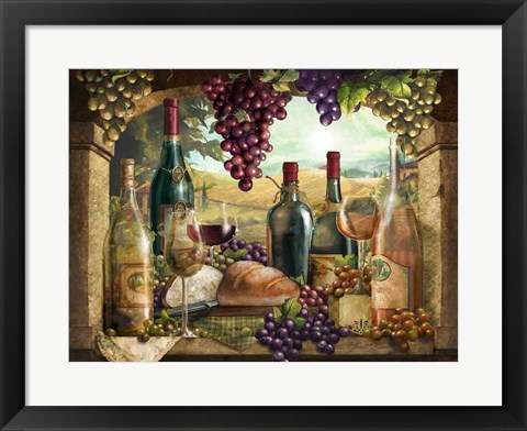 Framed Wine Country Print