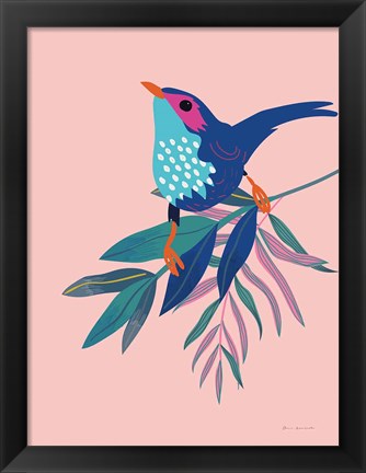 Framed Exotic Birds IV Print