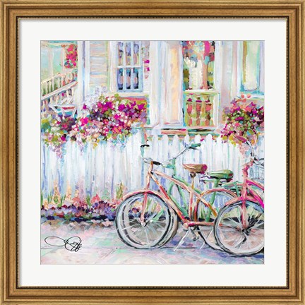 Framed Bikes Without Hydrant Print