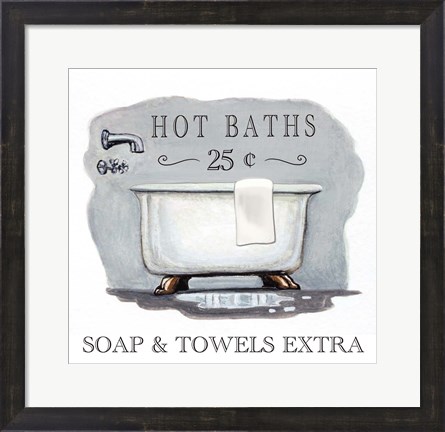 Framed Hot Baths Print